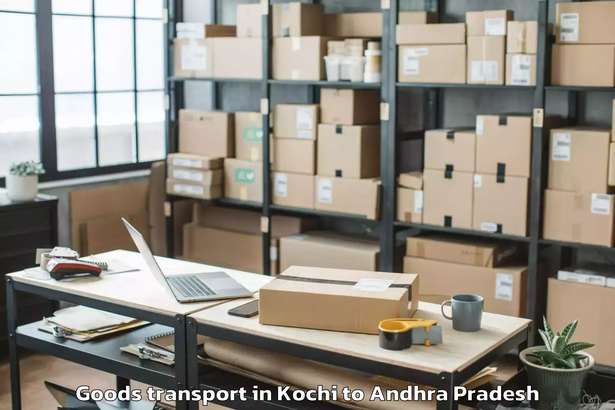 Get Kochi to Nadendla Goods Transport